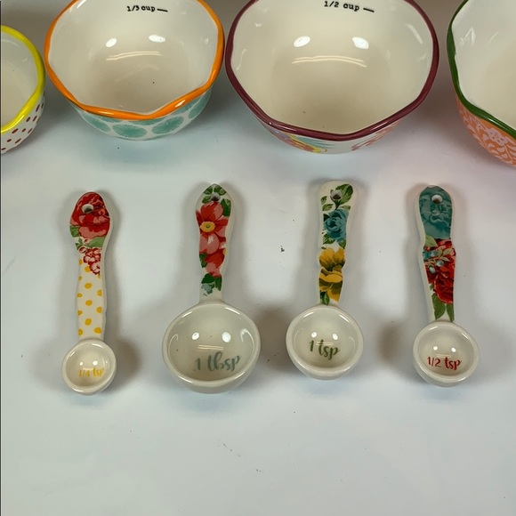 Pioneer woman floral measuring cups & spoons new - Picture 3 of 7